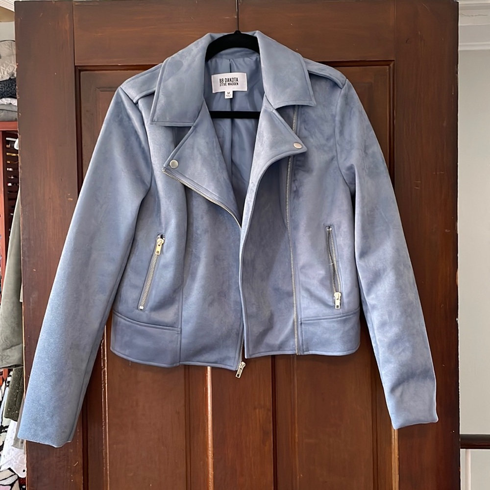 BB Dakota by Steve Madden Faux Suede Moto Jacket